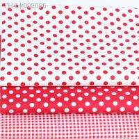 ✶✺ 160cmx50cm cotton cloth classic white red dots check fabrics for DIY crib bedding apparel quilting handwork patchwork decoration