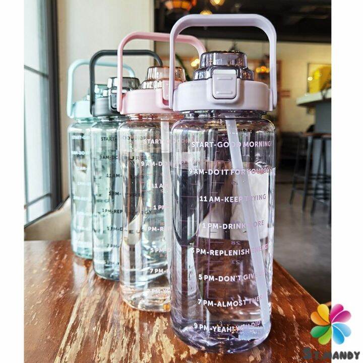 md-ลิตร-สีใส-ขวดน้ํา-2000-ml-ดีไซน์สวย-พร้อมส่ง-plastic-cup