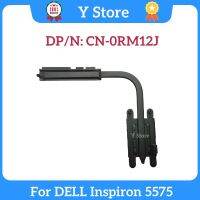 Original Y Store สำหรับ Inspiron 5575ที่ระบายความร้อนแล็ปท็อปท่อทองแดงฮีทซิงค์ RM12J 0RM12J จัดส่งเร็ว