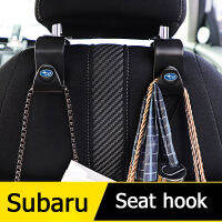 【 Subaru】2/4ชิ้นตะขอรถที่นั่งกลับตะขอมัลติฟังก์ชั่ตะขอรถจัดอุปกรณ์เสริมในรถยนต์สำหรับ Subaru Forester XV ชนบทห่างไกลมรดก WRX T Ribeca Levorg BRZ