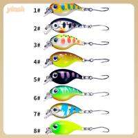 YINSH 2pcs ตะขอสามชั้น เหยื่อตกปลาขนาดเล็ก การสั่นสะเทือน Wobblers crankbaits เหยื่อล่อตกปลา ร้อนแรงมาก ที่หมุนได้ เหยื่อจมวิบ อุปกรณ์ตกปลาสำหรับตกปลา