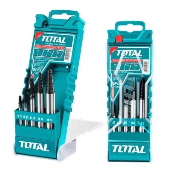 TOTAL Tools Screw Extractor TACSE0056 Take the screw 5pcs/set Bolt Stud