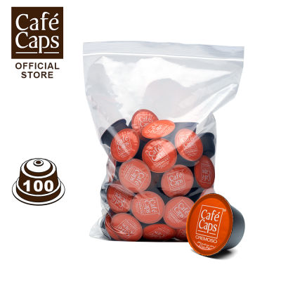 Cafecaps - Coffee Dolce Gusto Cremoso (1 ถุง X100 แคปซูล) - Nescafe Dolce Gusto Coffee แคปซูลกาแฟอาราบิก้าจากดอยตุง ระดับคั่วกลาง ใช้กับเครื่องNescafe Dolce Gusto