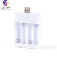 เครื่องชาร์จแบตเตอรี่ Usb 1.2V 250ma 4-Slot Aa Ni-Cd เครื่องชาร์จแบตเตอรี่ชาร์จได้พร้อมตัวป้องกันกระแสไฟฟ้าเกินกำหนด