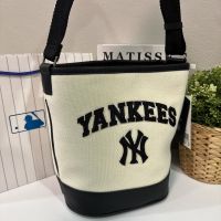 MLBกระเป๋าสะพายข้างกระเป๋าทรงถังกระเป๋าถือรุ่นใหม่  NY