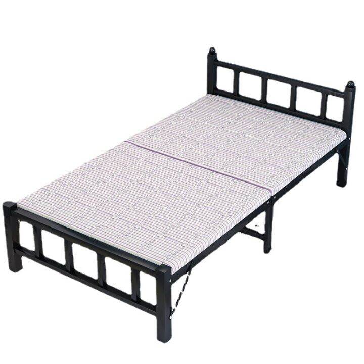 Portable Single Bed Iron Art Bed Office Lunch Break Bed Folding Bed Folable Office Lunch Break
