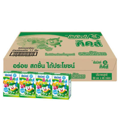 ดัชมิลล์ คิดส์ นมเปรี้ยว UHT รสผลไม้รวม 90 มล. (ยกลัง 48 กล่อง)