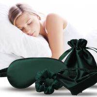 【CW】 Sleeping Silk NightMask Help ToAid Blindfold WithBag Eyepatch RestMenBreathable Many Color Cover