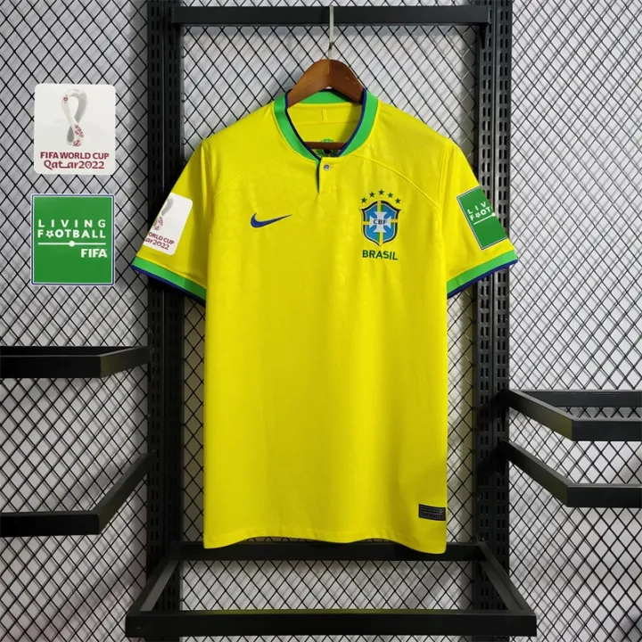 Camisas De Futebol 2022/2023 Brasil Yellow Home Shirts National Team ...