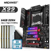 MACHINIST X99 Motherboard Combo Kit Xeon E5 2680 V4 Processor DDR4 64GB RAM 2133MHz Memory LGA 2011-3 CPU NVME M.2 Four Channel