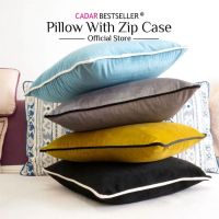 Cadar Bestseller 16x16 CUSHION PILLOW + PIPING CASE BANTAL SOFA DAN SARUNG lICE PLAIN COLOUR PILLOW CUSHION