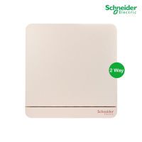 Schneider Electric : สวิตช์ไฟสองทาง 1 ช่อง, 2 Way Switch 16AX, 250V สีทอง รุ่น AvatarOn E : E8331L2_WG_G5 สั่งซื้อได้ที่ร้าน PlugOn