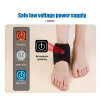 【CW】 Electric Heated Ankle Support Wrap Warmer 3 Temperature Adjustable Brace Protector for Injuries Pain