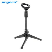 Microphone Stand Desktop Tripod Mini Portable Table Stand Adjustable Mic Stand Mic Clip Holder Bracket Lightweight Bracket