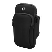 ✐¤ Running Arm Sleeves Simple Practical Phone Storage Bag for Outdoor Fitness (Black Suitable Under 6 Inches)