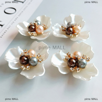 pime MALL 1ชิ้นจานดอกไม้เดซี่พลอยเทียมมุกเครื่องประดับแฮนด์เมด DIY โลหะผสมทอรัส