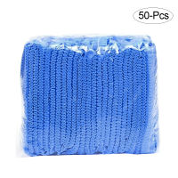 50 Pcs Disposable Non-woven Bath Cap Double Reinforced Dust-proof Breathable Folding Beauty Salon Hair Cap