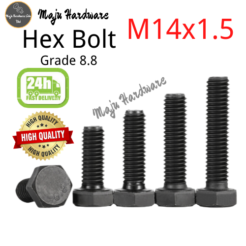 M14 M14x1.5 Hex Bolt Skru High Tensile Bolt Hex Nut Washer Hexagon