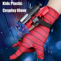 Superhero Gloves Web Archer Dart Spider Launcher Toys and Masks Costume Kids Hero Wrist Cosplay