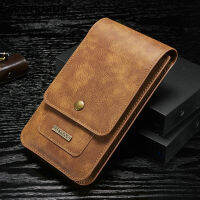 6.5 5.5inch Universal Leather Belt Bag Phone Pouch Mens Outdoor Phone Bag Case for 12 11 Pro Max X Xr Xs Max 7 8 Plus