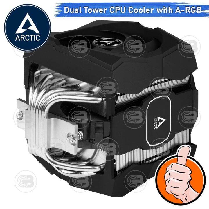 coolblasterthai-heat-sink-arctic-freezer-50-dual-tower-cpu-cooler-with-a-rgb-lga1700-ready-ประกัน-6-ปี