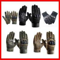 Touchscreen Motorcycle Gloves Artificial Leather Hard Knuckle Full Finger Gear Racing Biker Riding Tactical Fighting Gym Gloves