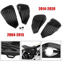 Motorcycle Black Left Right Fai Battery Cover Gas Tank Stripe Fai Guard For Harley Sportster 883 1200 XL 2004-2020