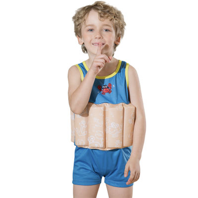 เสื้อชูชีพว่ายน้ำแบบปรับได้สำหรับเด็กชุดว่ายน้ำเด็กปูด้วยโฟม