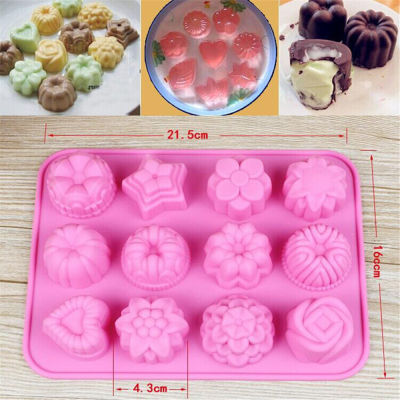 Moulds Handmade Soap Silicone Candle DIY Chocolate Mould Shaped Baking Flower