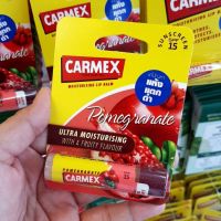 ลิปมัน,ลิปบาล์มCarmex Lip Balm ลิปบาล์ม พ็อมแกรนเน็ต กลิ่นทับทิม (แบบแท่ง) /ของแท้ มีอย. EXP.30/6/2025