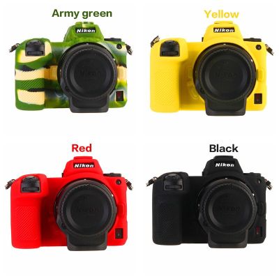 เคสยางซิลิโคนนิ่มสีสันสดใสอุปกรณ์เสริมสำหรับกระเป๋าพกพากล้อง Z6 Z7ฝาครอบสำหรับ Nikon กรอบสำหรับ Nikon Z