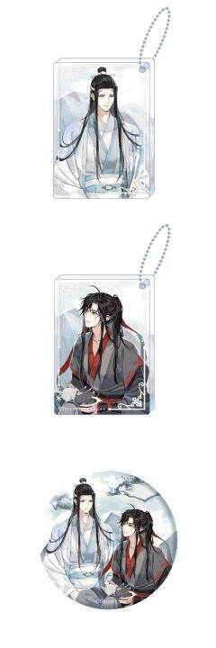 grandmaster-of-demonic-coltivazione-mdzs-mo-dao-zu-shi-wei-wuxian-lan-wangji-snow-quicksand-badge-acrylic-stand-shikishi-kz-jan