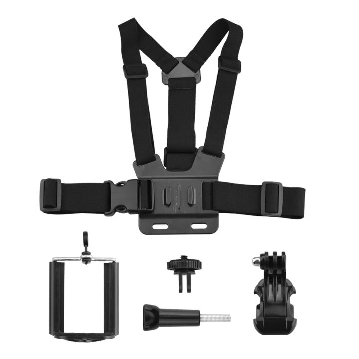 แนว-vlog-photo-camera-harness-belt-strap-mount-แนว-mobile-phone-chest-mount-harness-strap-adjustable-phone-chest-clip-holder