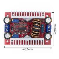 DC-DC 15A โมดูล Step-Up Boost Converter ไดรเวอร์ LED แหล่งจ่ายไฟปัจจุบันคงที่8.5-50V ถึง10-60V ชิ้นส่วนวงจรไฟฟ้าเครื่องชาร์จแรงดันไฟฟ้า