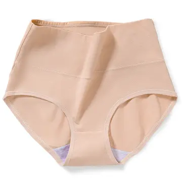FallSweet 3Pcs /Pack! Women High Waist Panties Comfortable Cotton  Underwewar Solid Color Underpants Plus Size M To XXXL