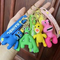New Rainbow Friends Anime Keychain 3D Cartoons Figures Model Game PVC Backpack Car Decoration Pendants Doll Children Toy Gift