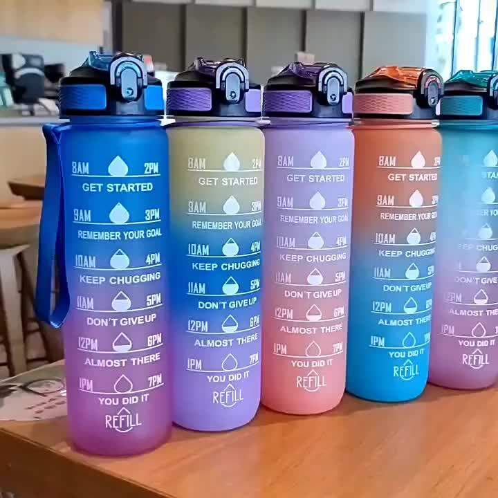 1000 ml olahraga luar ruangan air minum botol anti bocor bersepeda gelas travel 1l