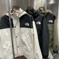 ☍♦North Face แจ็คเก็ตมีฮู้ดคู่รักปักลายชุดลุยป่า North 1990เวอร์ชันอเมริกาเหนือสำหรับกิจกรรมกลางแจ้งการปีนเขารุ่นสูงเสื้อกันลมแฟชั่นเข้าได้กับทุกชุด