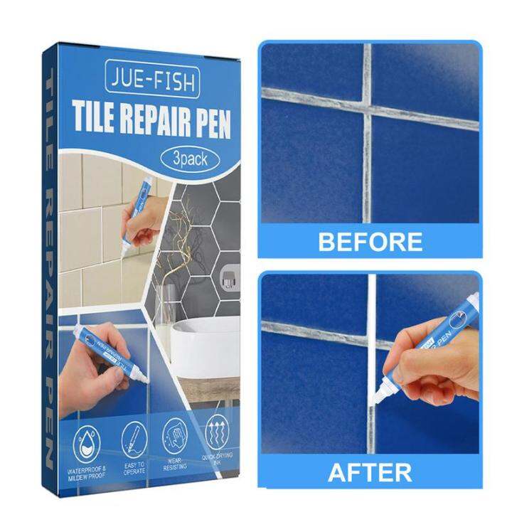 3pcs Grout Pen White Tile Paint Marker Waterproof Grout Filler Pen