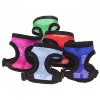 Reflective Harness Collar Breathable Puppy Vest Harness Comfortable Cat Dog Collar Clothes Vest Pet Supplies for Outdoor Walking Collars