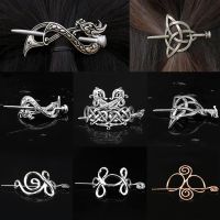 Vintage Celtics Knots Viking Runes Dragon Hairpins Metal Hair Stick Slide Hair Clips Women Hair Accessories Holder Jewelry руны Adhesives Tape