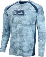 PELAGIC Vaportek Camouflage เสื้อแขนยาวตกปลาเสื้อตกปลาคุณภาพสูงตกปลาเบส Pro Fish