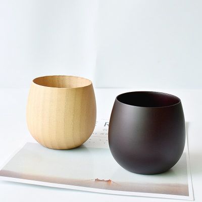 1pcs Jujube Wood Cold Water Big Belly Cup Can be Used for Drinking coffee Drinking Cold Water Wooden Cup