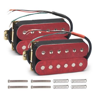 Red Pearl Electric Guitar Humbucker Adjustable Screw Dual Coil for 6 String Electric Guitar Coil Spliting Pickup N7.5K/B15K