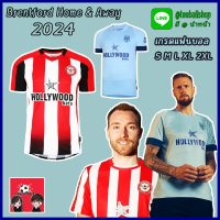 Official เสื้อฟุตบอล สโมสรฟุตบอลเบรนต์ฟอร์ด ชุดเหย้า ฤดูกาล 2023/2024 เกรดแฟนบอล Brentford FC: Home 2023/2024 ( FAN VERSION )