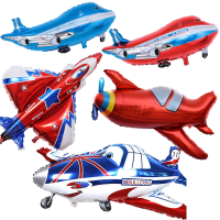 Large 87*93cm Fighter Plane Foil Helium Balloons Inflatable Air Plane Globos for Baby Boy Shower Kids Toy Birthday Party Decor