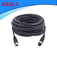 QKKQLA 4Pin Male To Female Aviation Car Video Cable Extension Connector For Ccd Reversing Camera Camper Trailer