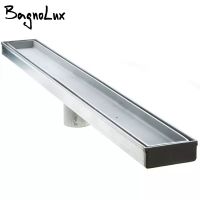 Stainless Steel Linear Shower Bathroom Grate Floor Drain Bagnolux Super Heavy-duty Hardware Tile Insert 304 Centre Outlet Waste