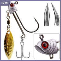 【RAI】 Fish HEAD Hook 1pcs JIG HEAD Hook เบ็ดปลา7g10g17g JIG HEAD Fishing Hook