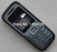 Binyeae ปกเคสกันตัวเครื่องเต็มเฟรมกลางฝาหลังปุ่มกดสำหรับ Nokia 1208ชิ้นส่วนโทรศัพท์มือถือ